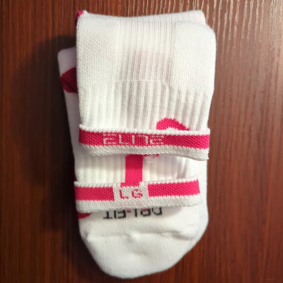 3 Pairs Original Nike Elite Socks Basketball Quarter Low Cut Size Large White - Picture 8 of 10